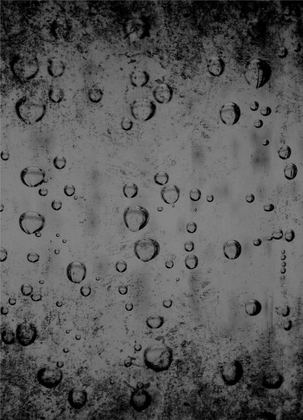 水气泡作为灰色背景图片下载