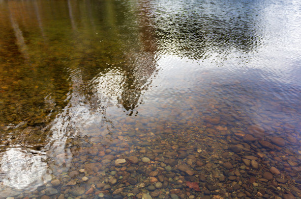 缅因州怀曼湖的反思图片下载