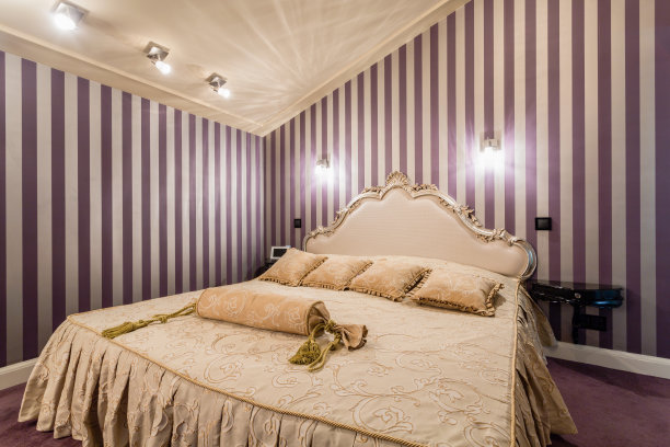 巴洛克风格的床素材图片