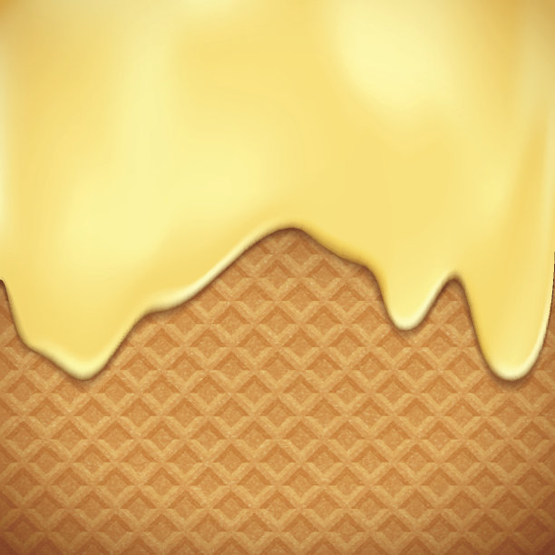 华夫饼配香草巧克力图片下载