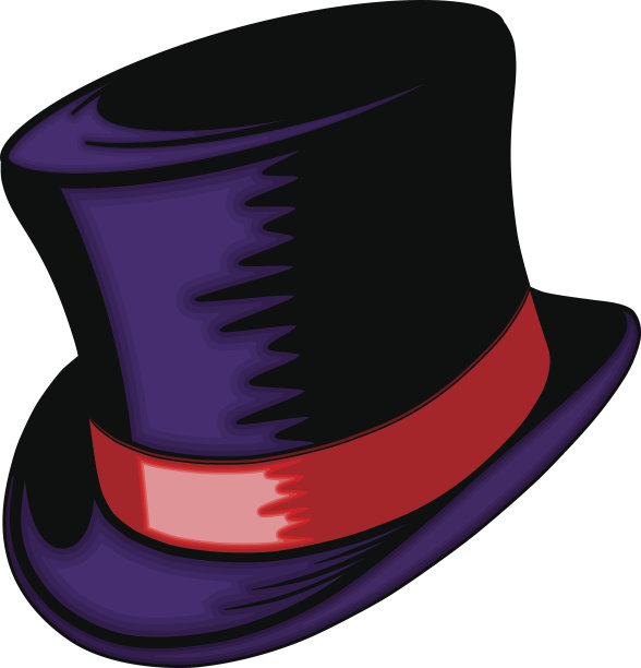 有红色缎带的帽子图片下载