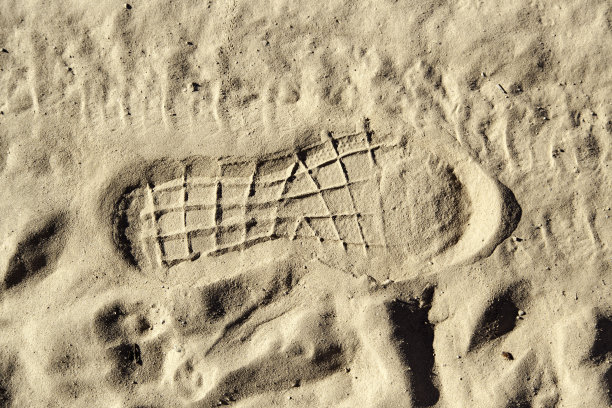 砂足迹脚图片下载