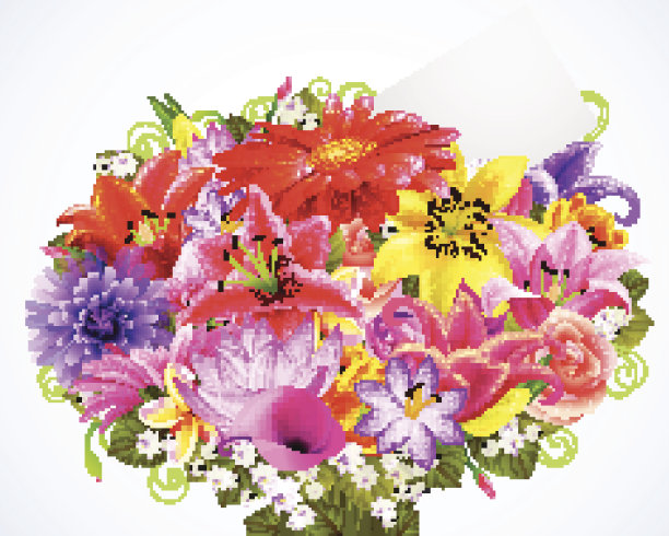 一束娇嫩的鲜花图片下载