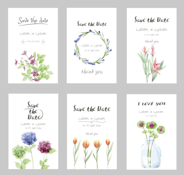 销售横幅收集社会媒体横幅，网页设计，网上购物，海报，电子邮件和通讯设计，广告，促销，信，水彩风格，矢量插图素材图片