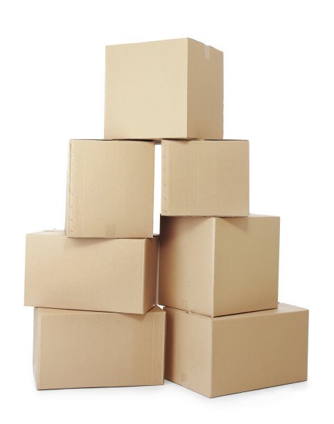成堆的纸板箱图片下载