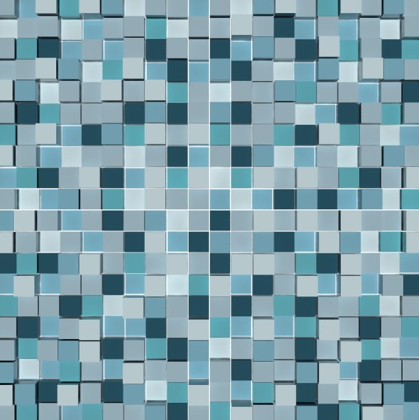 蓝色阴影立方体的抽象背景图片下载