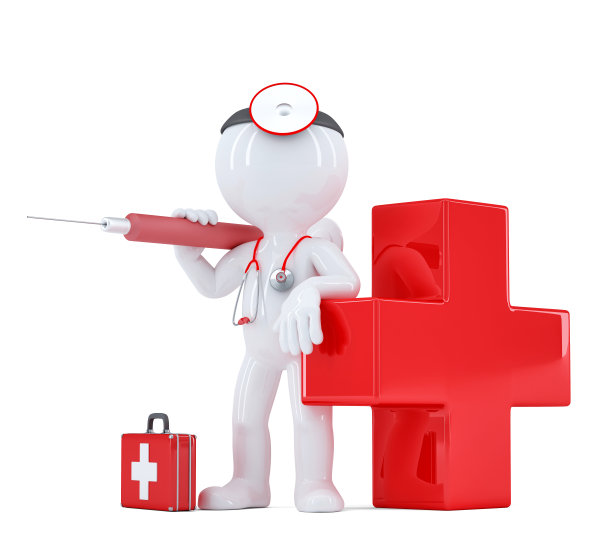 医生用注射器。孤立。包含剪切路径图片下载