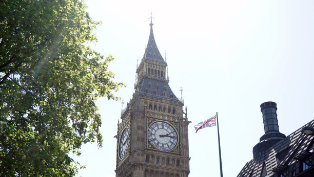 大本钟和英国国旗图片下载