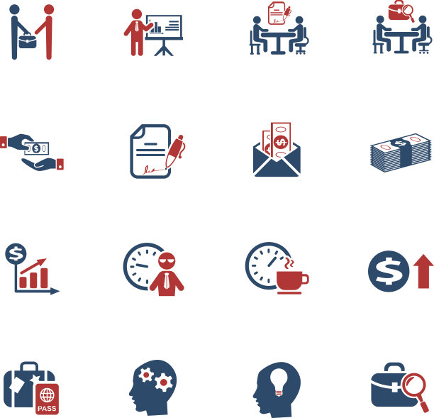 办公生活图标集图片下载