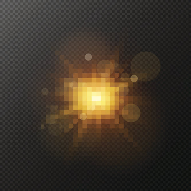 明亮的金色闪光孤立在透明的背景上。Flash，突出显示你的项目。用于照片和视频的素材。矢量插图。每股收益10图片下载