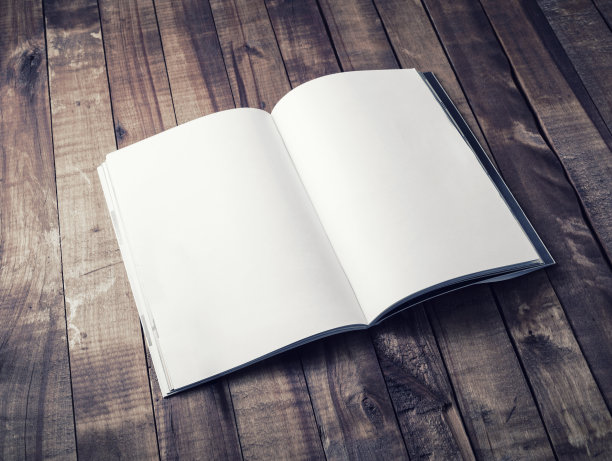 空白打开书素材图片