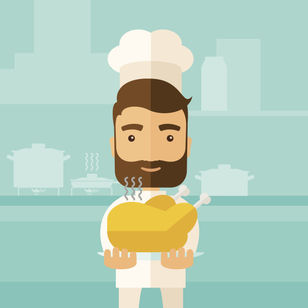 厨师为您奉上美味的火鸡图片下载