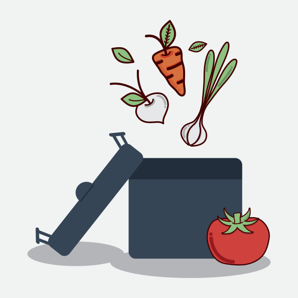 胡萝卜，大蒜和洋葱放入锅中，与番茄一起煮图片下载