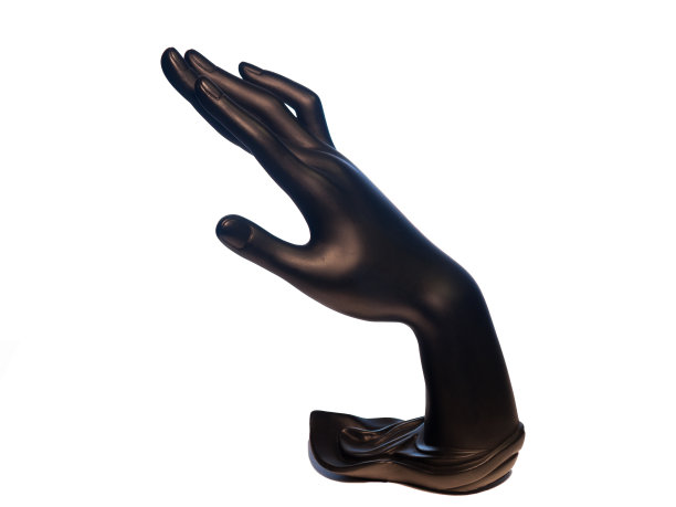 白色背景上双手的形式代表珠宝图片下载