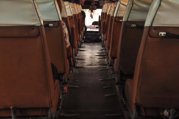 旧公共汽车座椅图片下载