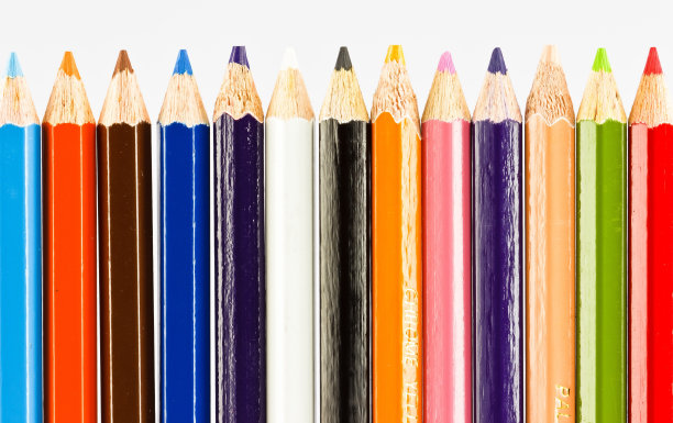 彩色铅笔。图片下载