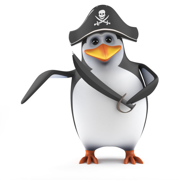 3 d企鹅海盗图片下载