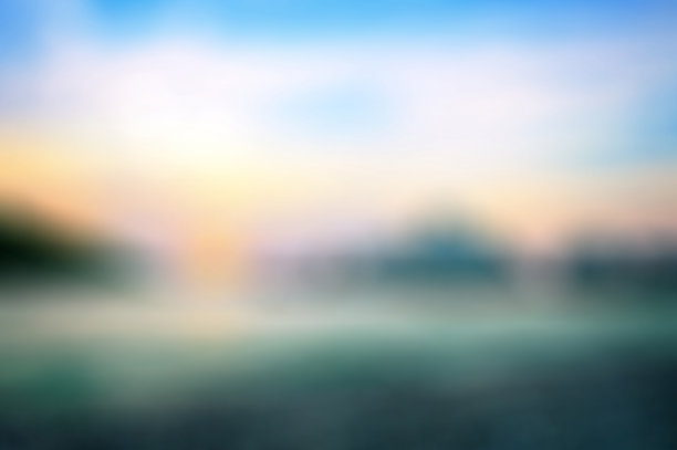模糊的背景的一个海洋日落图片下载