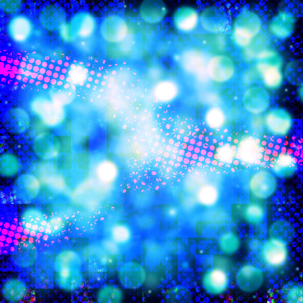 蓝色散景和半色调背景图片下载