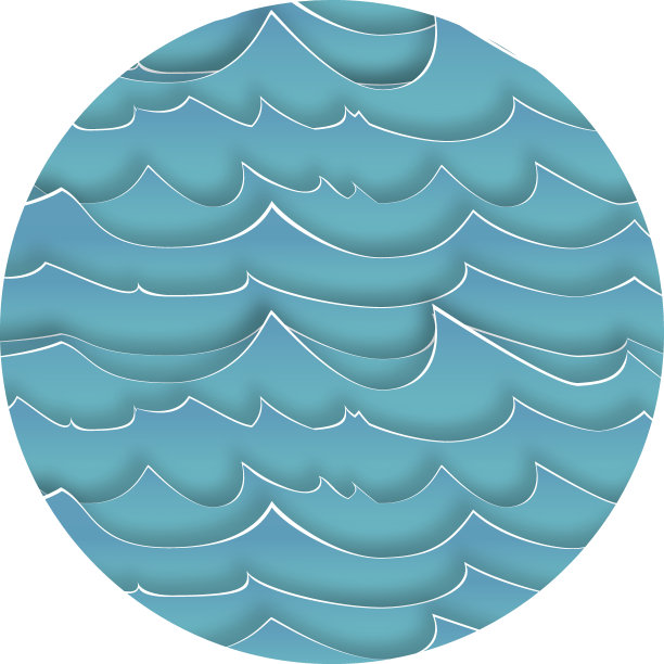 蓝色波的抽象背景图片下载