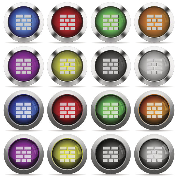 砖墙按钮组图片下载