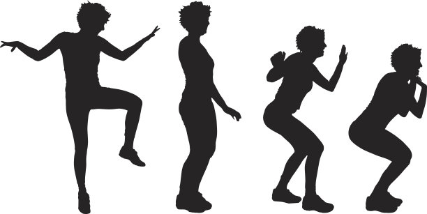 一个女人的矢量剪影。图片下载