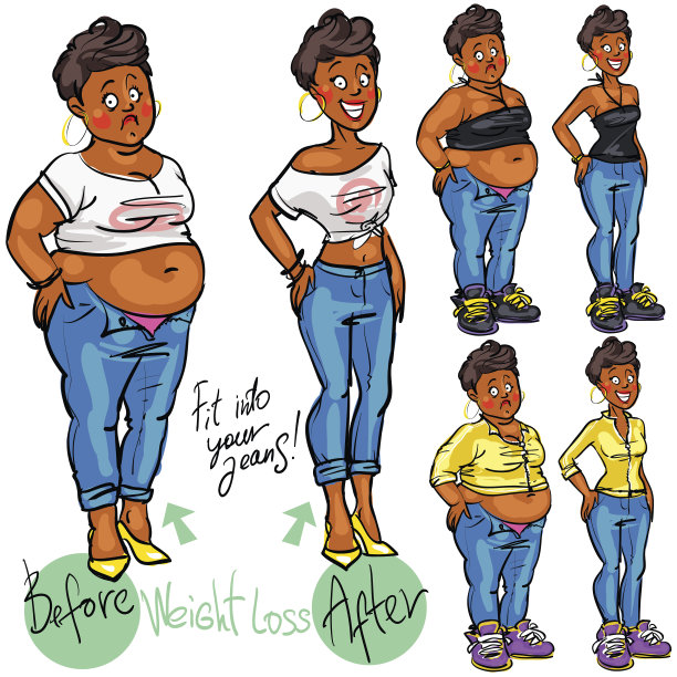 年轻女性减肥前后图片下载