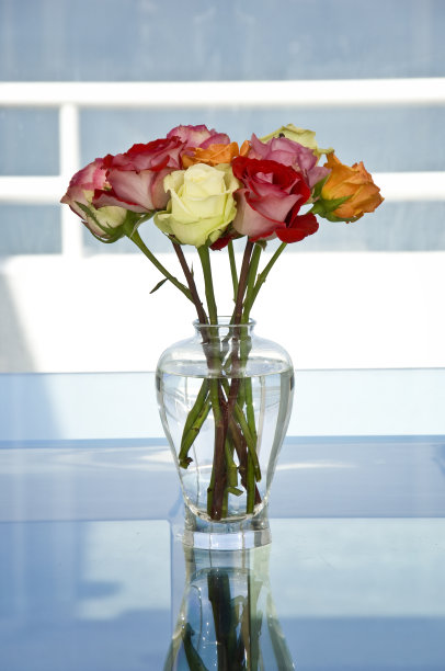 花瓶里的玫瑰图片下载