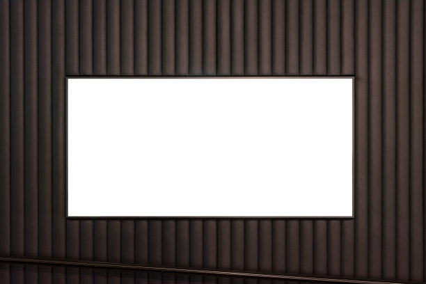 空白广告酒店入口白色孤立裁剪路径图片下载