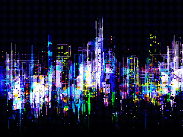 城市灯光背景图片下载