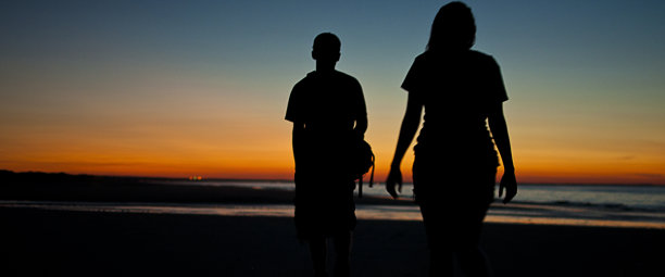 夕阳走图片下载