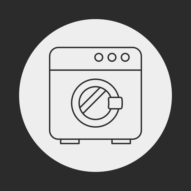 洗衣机线条图标图片下载
