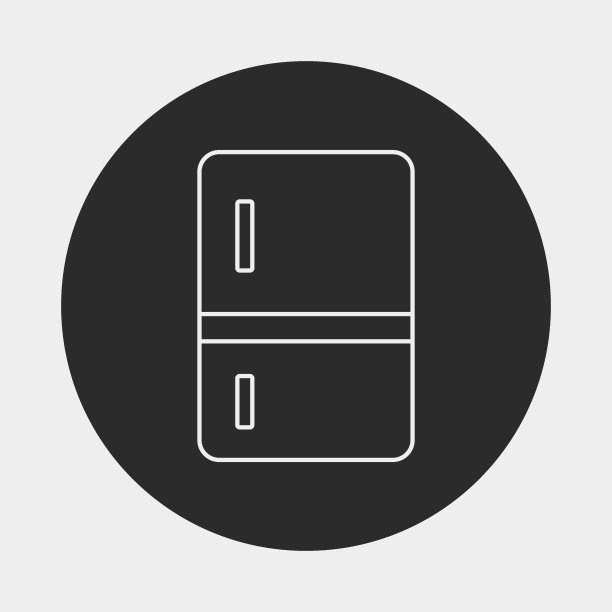 冰箱一行图标图片下载