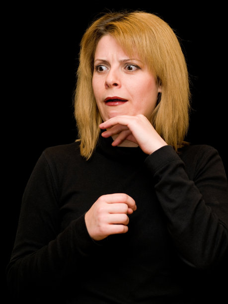 女人很惊讶图片下载