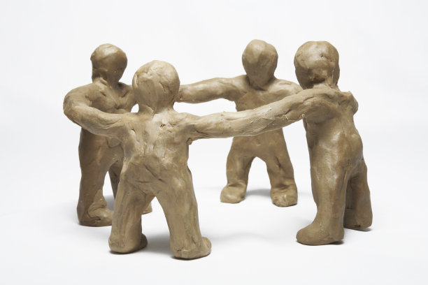 一群橡皮泥小人图片下载