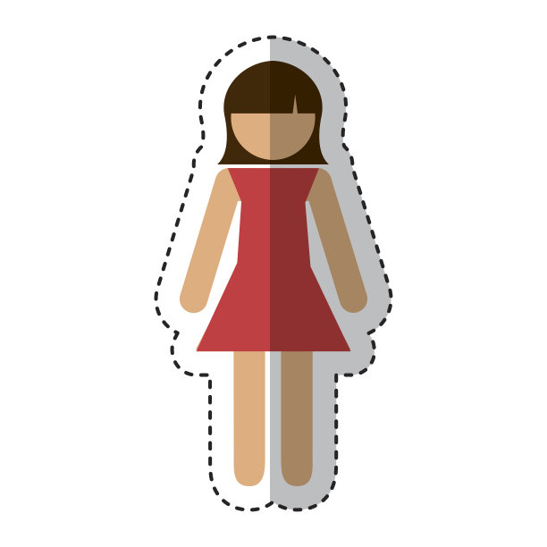 年轻女子头像素材图片