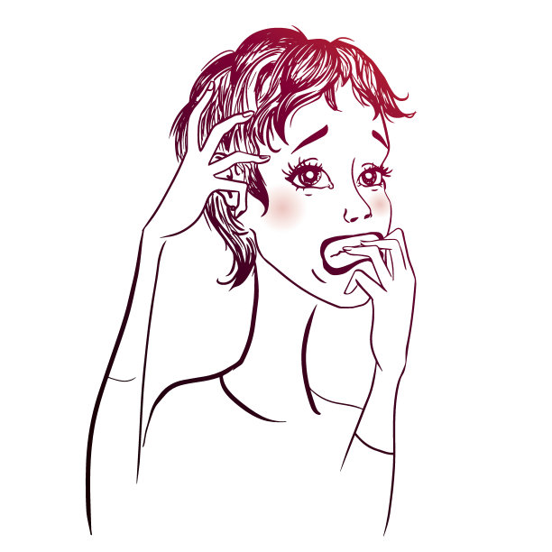 向量强调女人图片下载