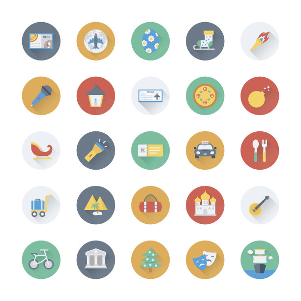 夏季和假期矢量图标11图片下载