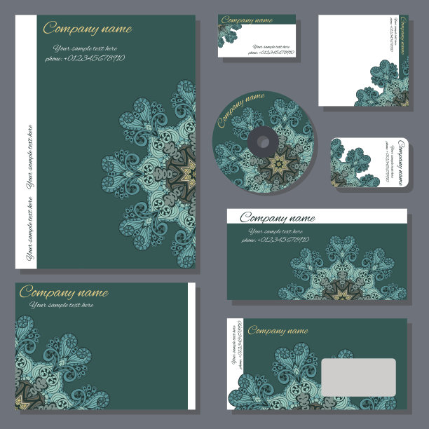 企业风格矢量模式图片下载