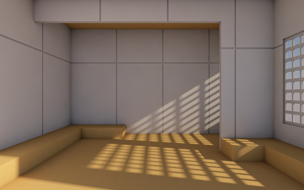 阁楼和现代当代房间和最小的简单墙/3d渲染图片下载