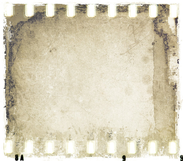 垃圾色胶片带框。图片下载