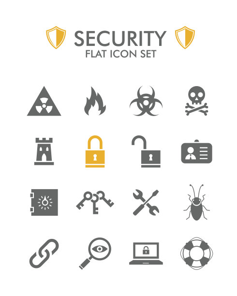 矢量平面图标设置-安全图片下载