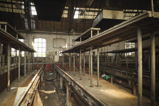 旧的废弃的工厂图片下载