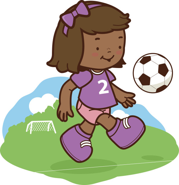 黑人女足球运动员图片下载