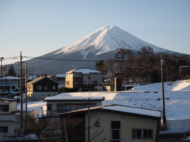 从川口町村到富士山图片下载