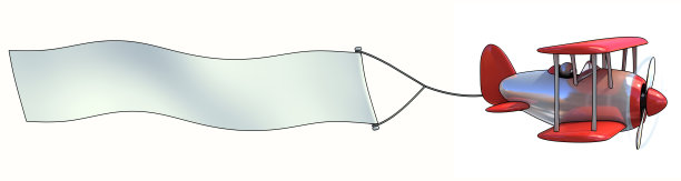 空白的空中广告图片下载