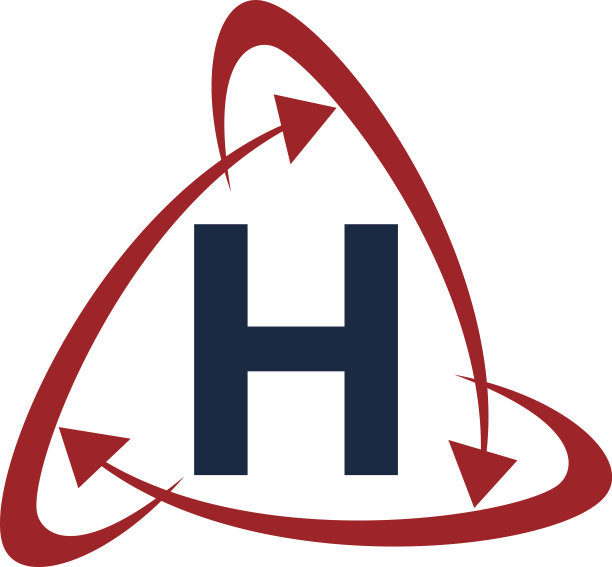 网络营销业务分销字母H图片下载