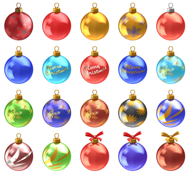 圣诞球组图片下载