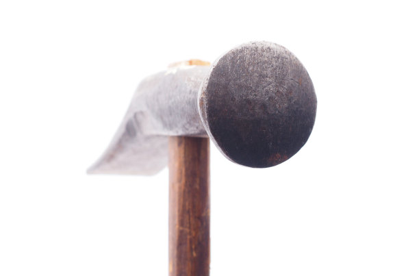 锤在白色的背景上图片下载