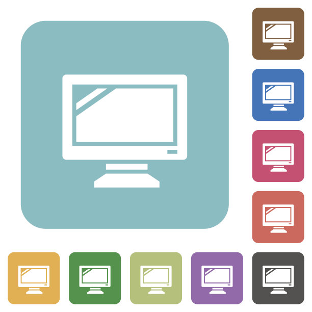 平面显示器图标图片下载